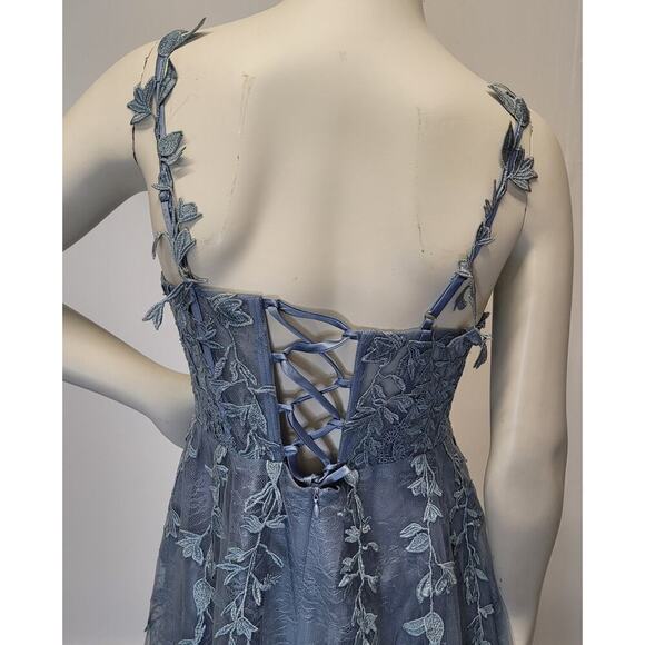 NWT Periwinkle Blue Formal Gown Prom Dress Wedding Party Bridesmaid MOTB - Picture 14 of 15